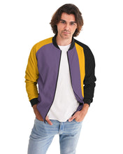 Load image into Gallery viewer, Pop Elements On Purple Men's Bomber Jacket