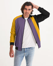Load image into Gallery viewer, Pop Elements On Purple Men's Bomber Jacket