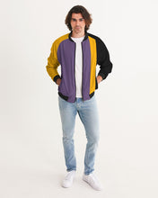 Load image into Gallery viewer, Pop Elements On Purple Men's Bomber Jacket